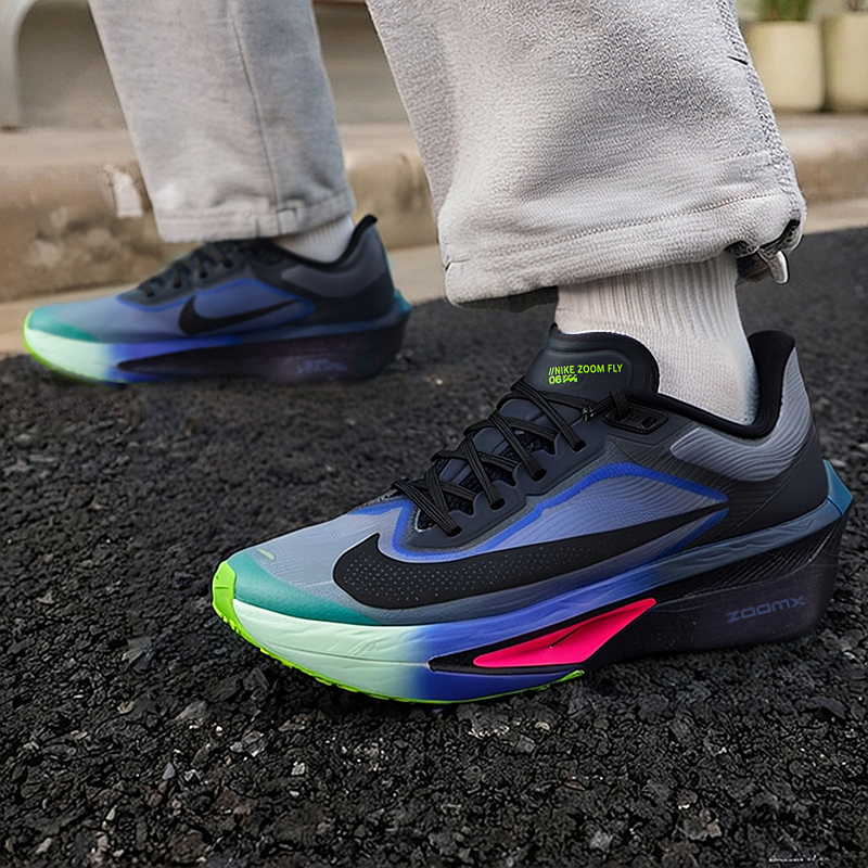 耐克竞速跑鞋男鞋2025冬季新款Zoom Fly 6透气轻便支撑运动跑步鞋