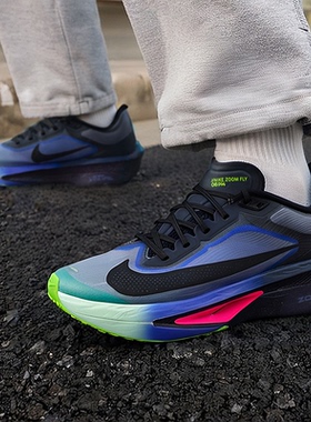 耐克竞速跑鞋男鞋2025冬季新款Zoom Fly 6透气轻便支撑运动跑步鞋