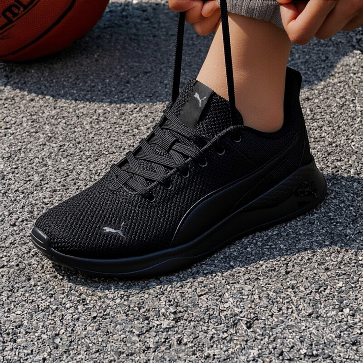 PUMA彪马跑步鞋男鞋女鞋春季新款黑武士运动鞋轻透气慢跑鞋371128