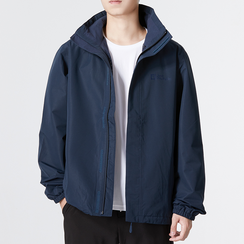 jackWolfskin狼爪冲锋衣外套男秋冬款户外运动防风服防水保暖夹克