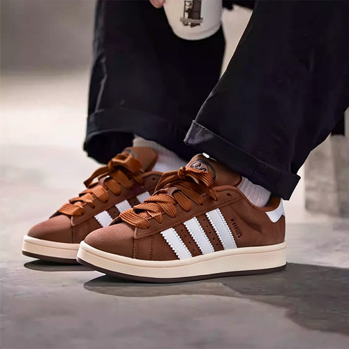 阿迪达斯三叶草棕色板鞋男鞋女鞋冬季新款CAMPUS 00s运动鞋休闲鞋