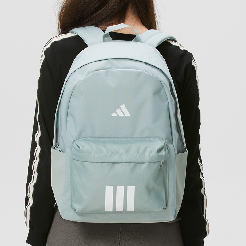 阿迪达斯双肩包男包女包小学初中高中学生书包旅行休闲背包KQ797