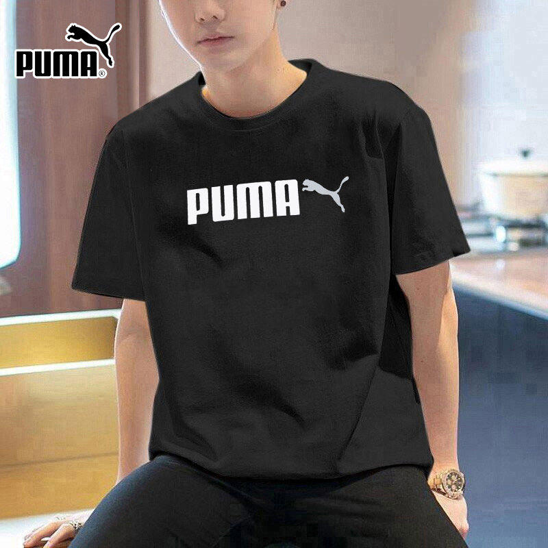 PUMA彪马短袖男装logo印花T恤休闲运动服跑步上衣圆领半袖6