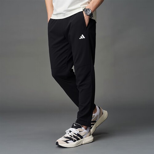 阿迪达斯清风梭织长裤男裤夏季新款健身运动裤训练跑步裤子KC2877