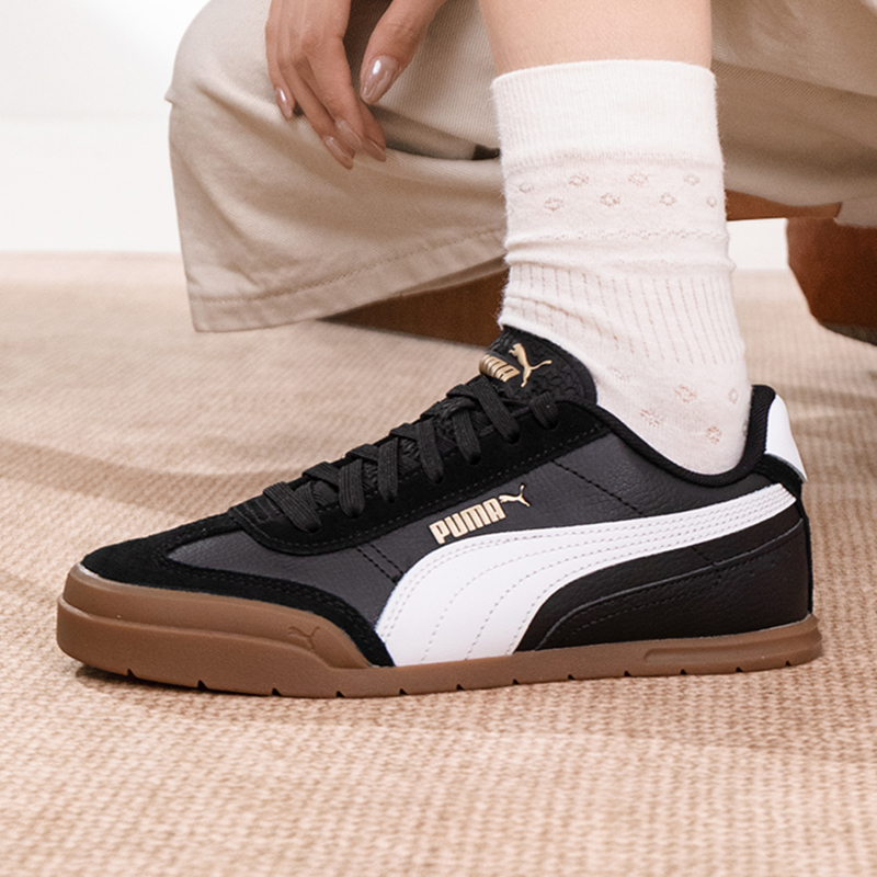 PUMA彪马男鞋女鞋黑色板鞋子冬季新款德训鞋休闲运动鞋女士T头鞋