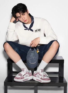 MLB粉色鞋子2025冬季新款张康乐同款板鞋女鞋女友礼物3ASXP025N