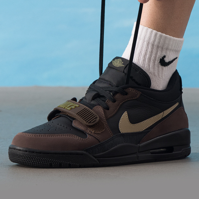 Nike耐克板鞋男鞋2025秋季新款AJ312休闲鞋缓震复古魔术贴运动鞋