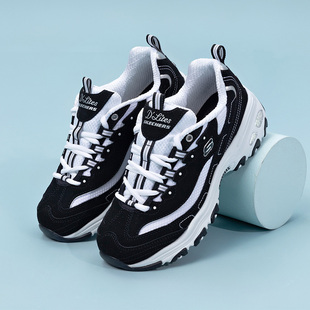 女鞋 春季 子老爹鞋 经典 休闲鞋 熊猫鞋 女士运动鞋 斯凯奇官方正品 新款