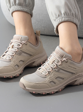 斯凯奇女鞋 2025新款HILLCREST户外徒步运动鞋复古轻便透气休闲鞋