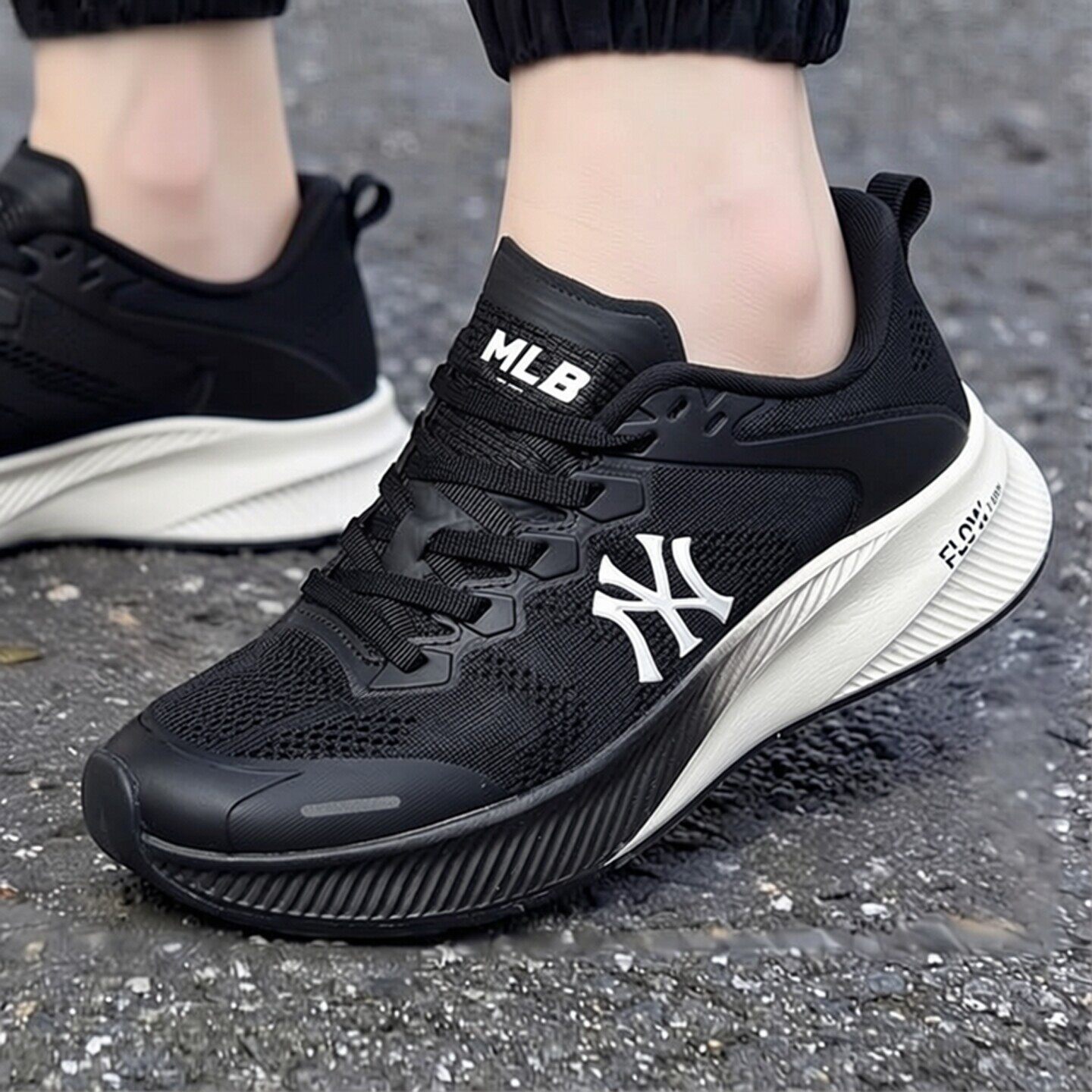 MLB官方男鞋女鞋 时尚潮流运动鞋舒适透气跑步训练健身情侣休闲鞋
