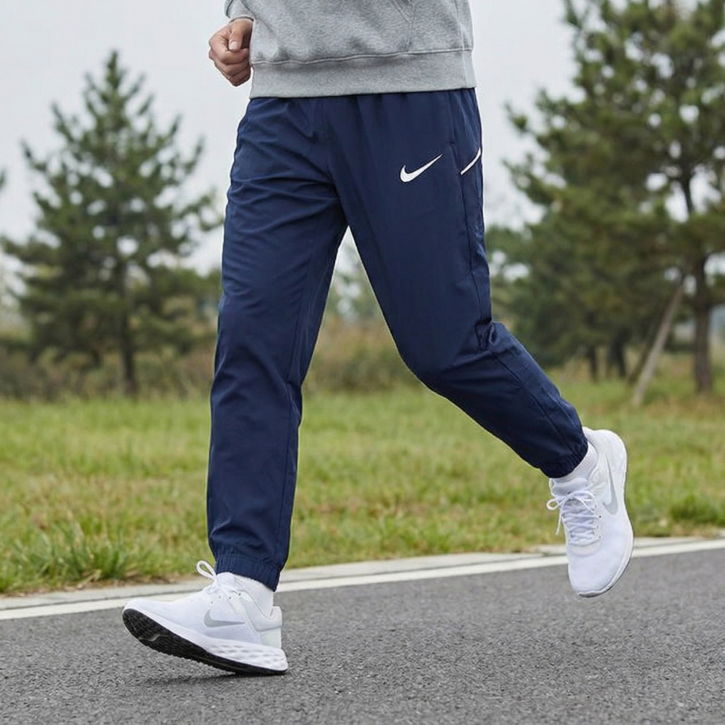 NIKE耐克男裤2026新款男子速干运动裤子梭织小脚拉链长裤IB