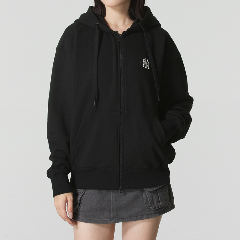 MLB官方 连帽外套男装女装2025冬季新款运动服情侣针织时尚夹克