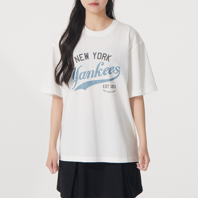 MLB官方 短袖男装女装 25夏季新款情侣运动服潮流时尚休闲透气T恤_虎窝淘