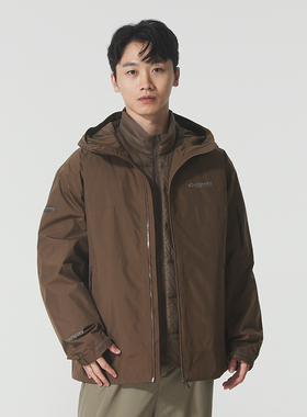 Discovery探索三合一防风外套男装2025新款户外保暖运动服夹克潮