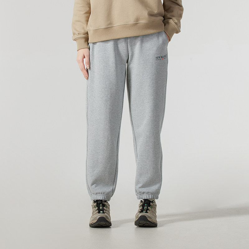 New Balance针织长裤女裤2025新款宽松运动裤束脚裤子