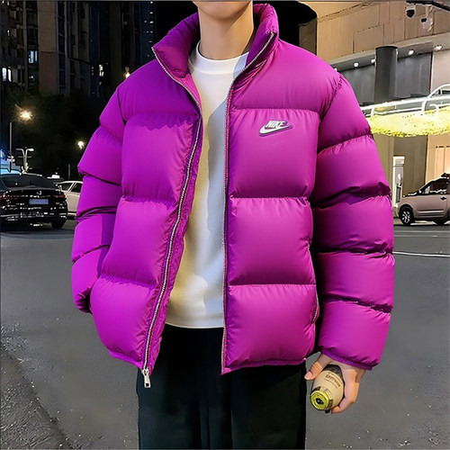 耐克立领羽绒服男士2025冬季新款运动服装面包服防风保暖短款外套