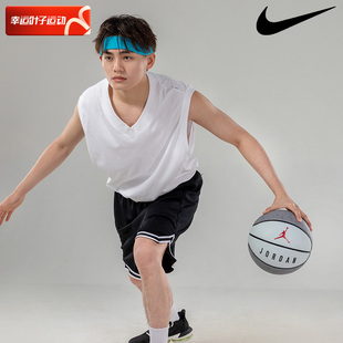 七号球学生比赛训练球情侣户外街球FB2302 Nike耐克篮球爆裂纹AJ款