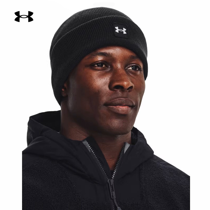 UA安德玛毛线帽男帽2025秋冬新款运动帽保暖休闲骑行短圆帽针织帽,运动包/户外包/配件,运动帽,淘宝优惠券,粉丝福利购,淘宝优惠卷