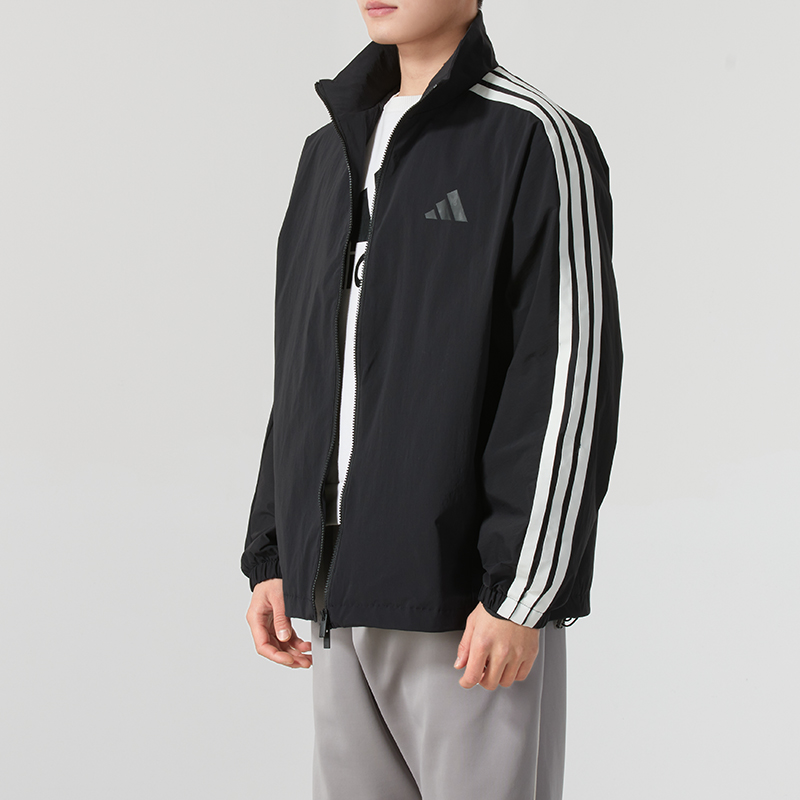 adidas阿迪达斯梭织夹克男装2025新款运动上衣时尚休闲外套JL6091