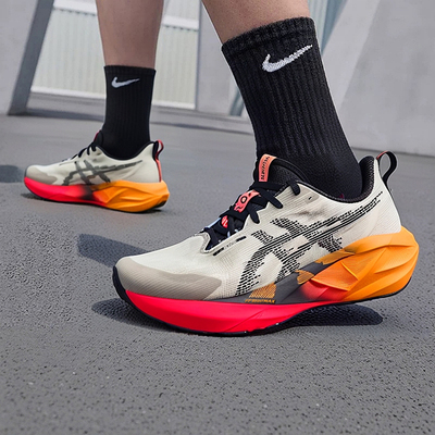 亚瑟士男鞋2025秋冬NOVABLAST 5 CP厚底运动鞋缓震健身训练跑步鞋