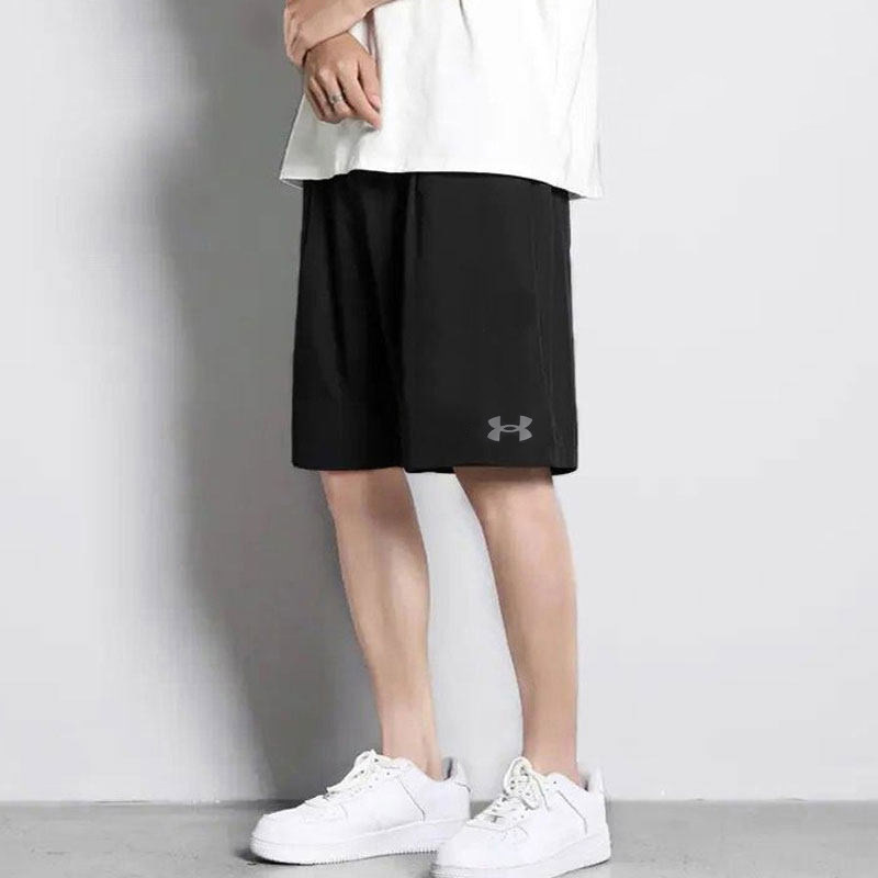 安德玛速干短裤男裤2026夏季新款UA男士训练跑步五分裤休闲运动