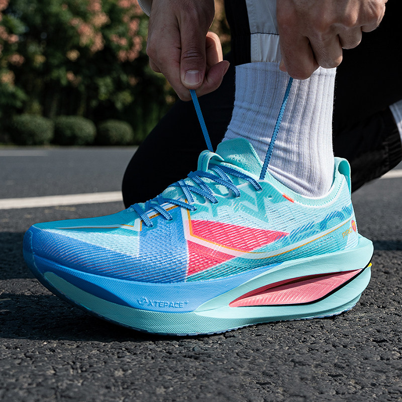 特步男鞋 2025新款160X 7.0 PRO运动鞋健身训练缓震休闲跑步鞋