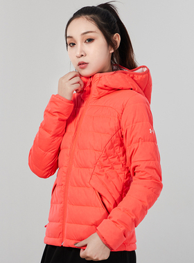 UA安德玛官方旗舰店羽绒服女款冬季运动轻薄短款棉服外套1355833