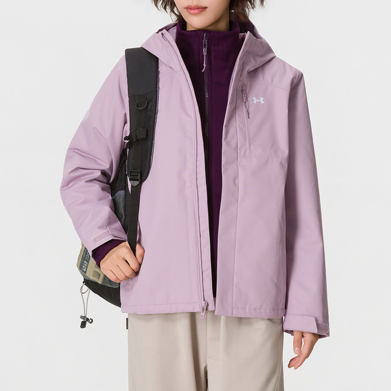 幸运叶子丨UA安德玛三合一外套女装2026新款户外保暖夹克运动服图片