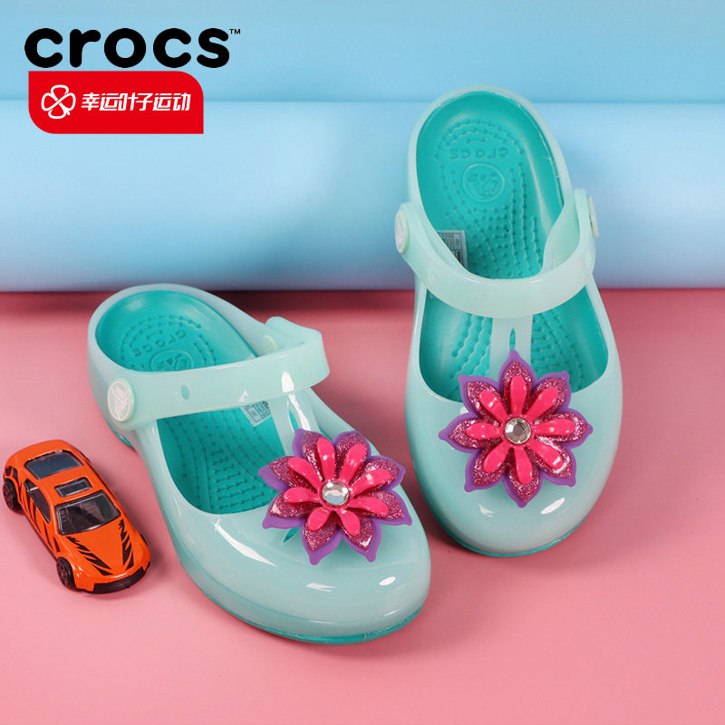 卡骆驰crocs男女童鞋新款伊莎贝拉小克骆格运动休闲鞋透气凉拖鞋