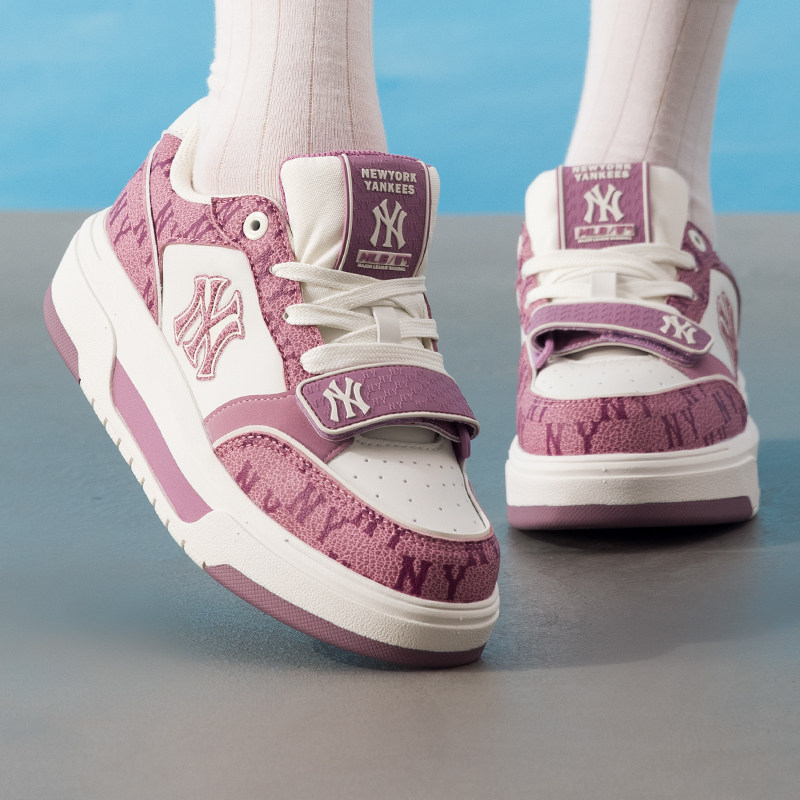 MLB官方 板鞋男鞋女鞋2026春季新款休闲鞋时尚厚底老花学长鞋子,运动鞋new,运动休闲鞋,淘宝优惠券,粉丝福利购,淘宝优惠卷