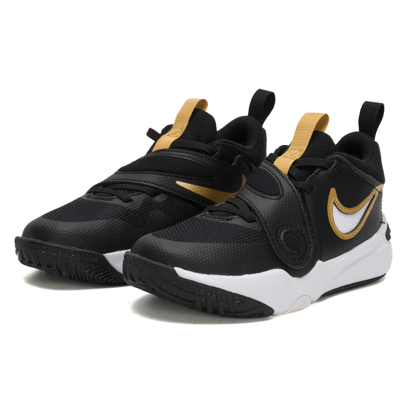 Nike耐克童鞋男童女童秋季新款休闲鞋魔术贴轻便篮球运动鞋DV8994