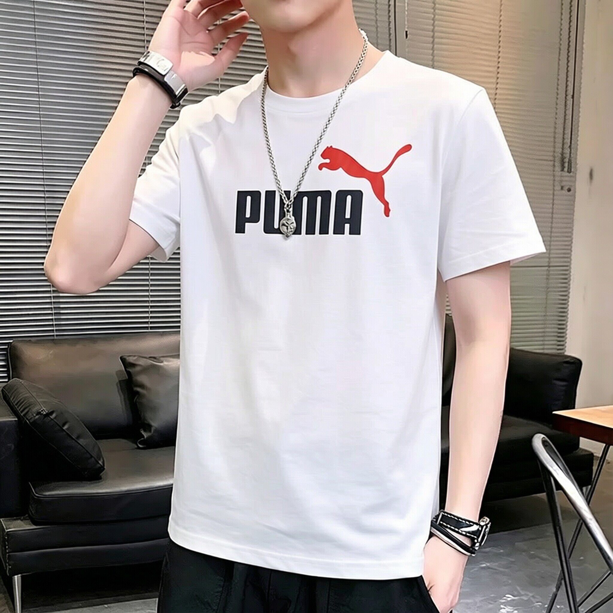 幸运叶子丨PUMA彪马短袖男装2026夏季新款运动服休闲套头纯棉圆领
