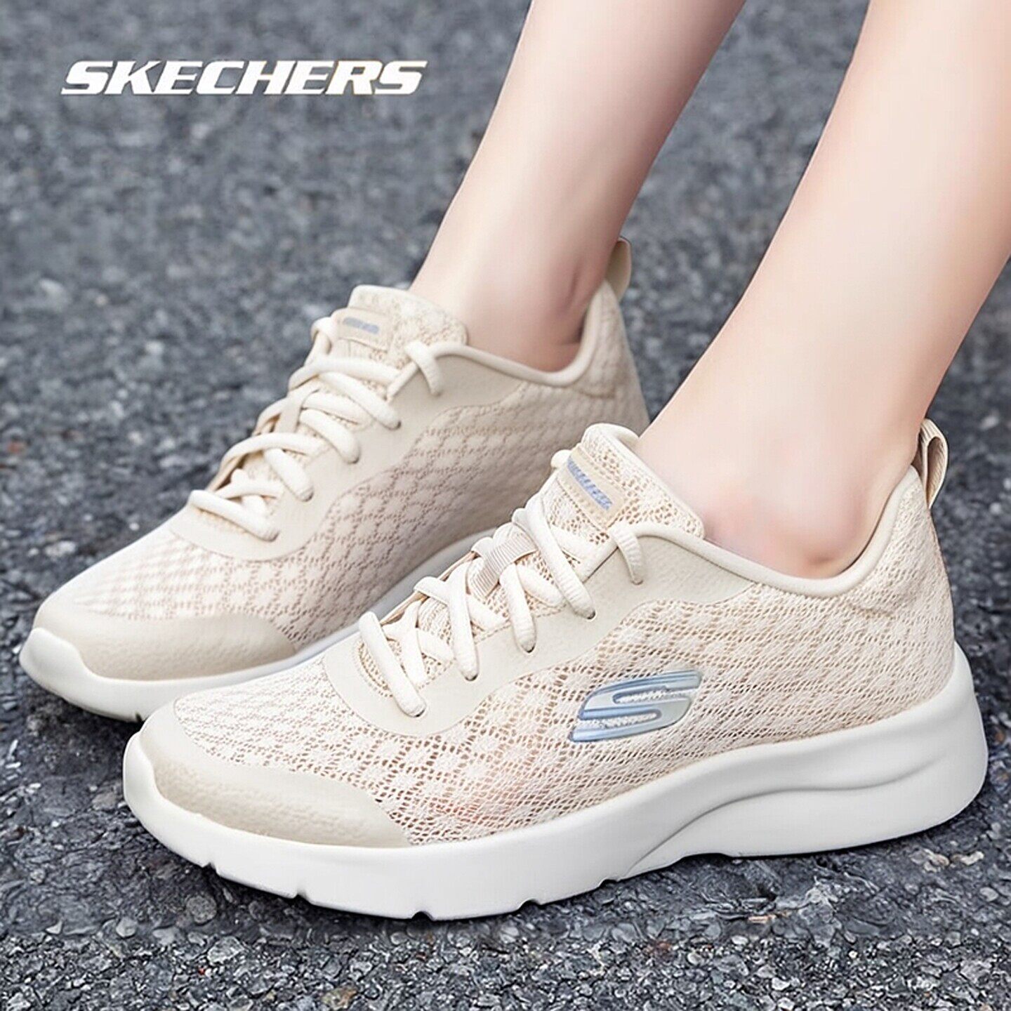 斯凯奇官方女鞋2026新款软底网面鞋轻便休闲鞋子运动鞋透气妈妈鞋