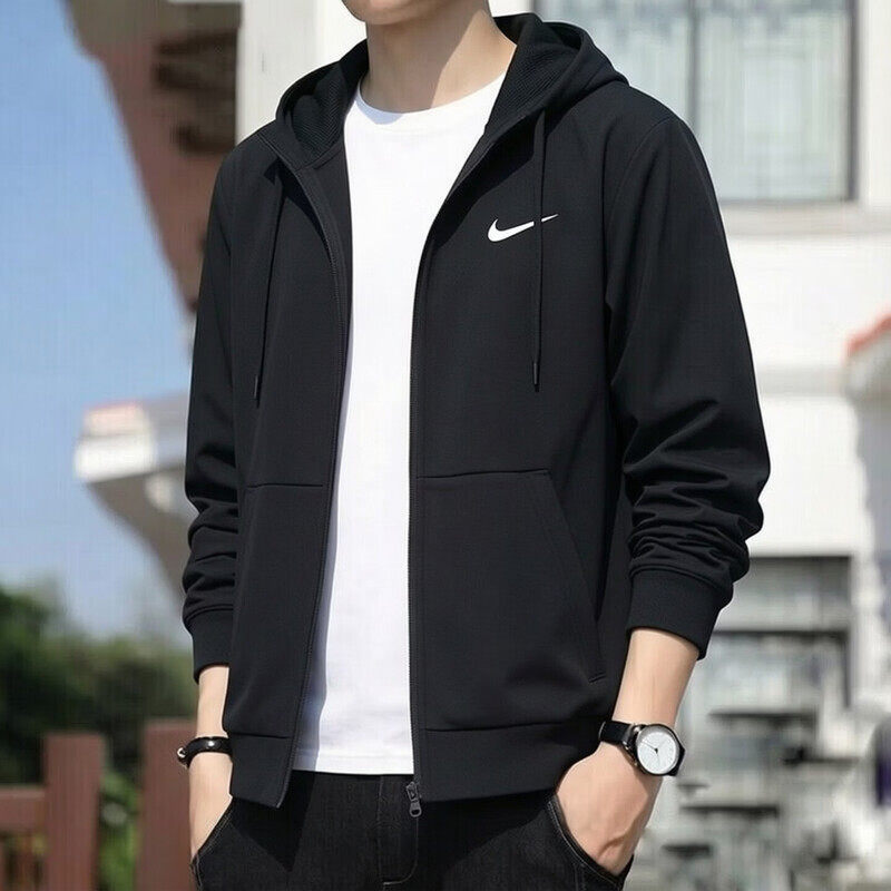 幸运叶子丨NIKE耐克男装2026新款运动服跑步连帽外套加绒针织夹克