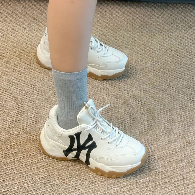 MLB运动鞋休闲老爹鞋2025秋季新款厚底鞋复古情侣鞋子3ASHC104N