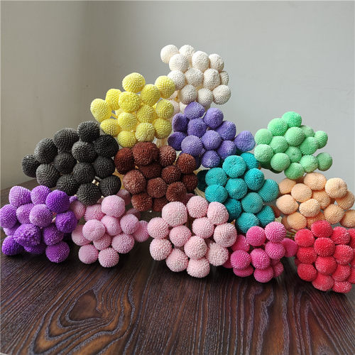 diy永生花材料包黄金球创意装饰