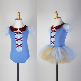 舞蹈儿童公主短袖练功服女童长袖新款蓬蓬裙分体芭蕾舞中国舞表演