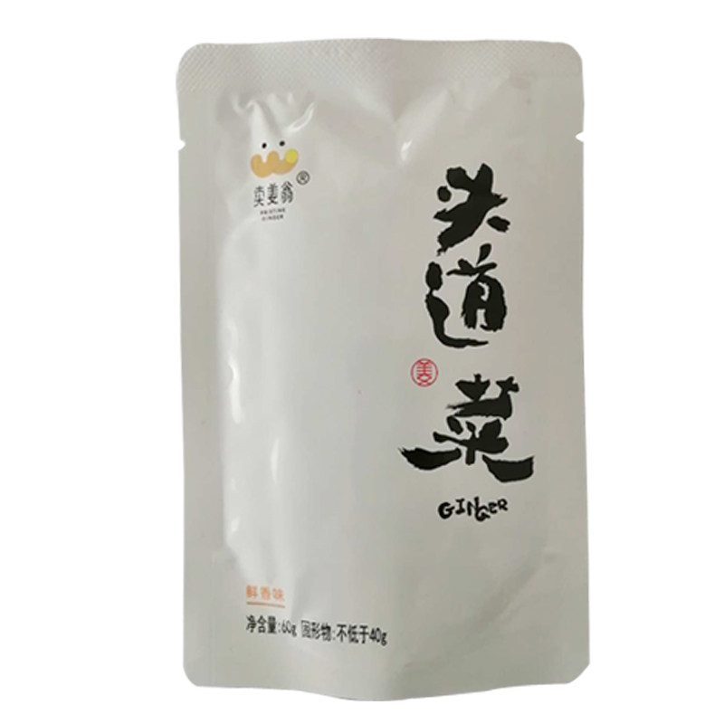 头道菜山东莱芜特产鲜香味鲜嫩姜片美食咸菜 养生菜