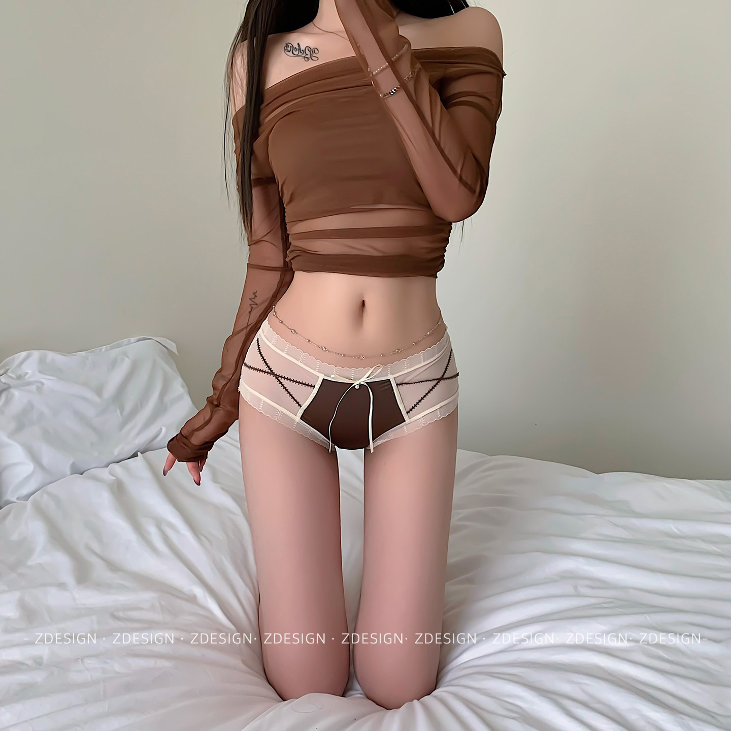 性感辣妹蕾丝网纱内裤女纯欲镂空中腰包臀无痕透气薄款少女三角裤,女士内衣/男士内衣/家居服,女三角裤,淘宝优惠券,粉丝福利购,淘宝优惠卷