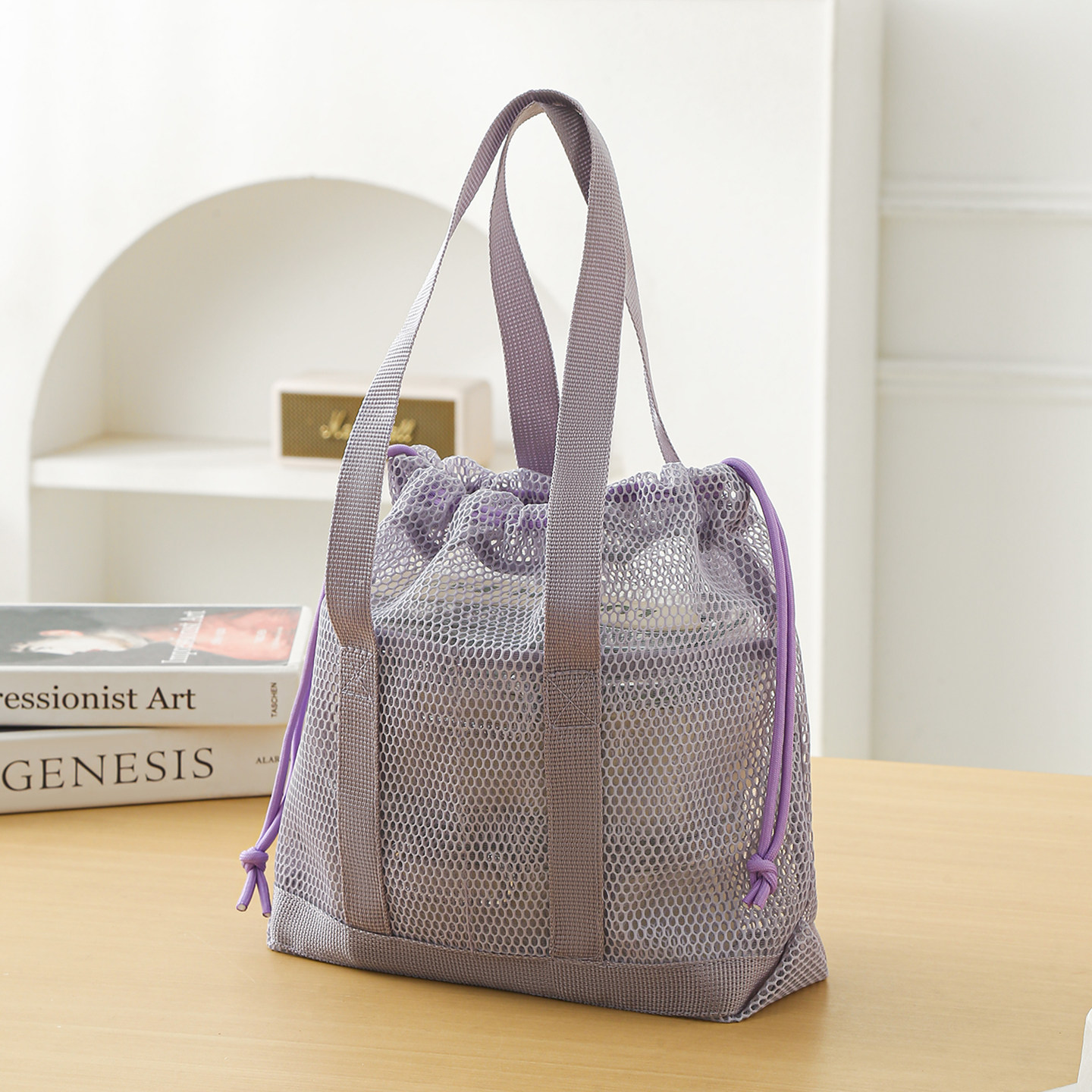 便携外出抽绳束口袋大容量旅行出差收纳袋手提袋通勤高级感饭盒包,收纳整理,其他收纳袋,淘宝优惠券,粉丝福利购,淘宝优惠卷