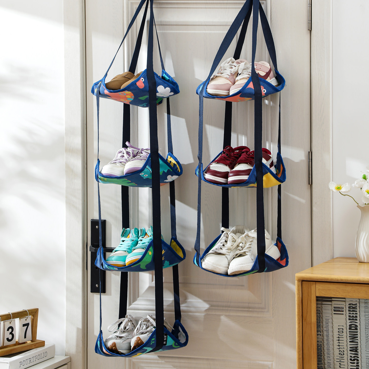 简易鞋架家用门后放鞋子神器多层鞋袋省空间收纳袋拖鞋整理置物架,收纳整理,鞋子收纳架,淘宝优惠券,粉丝福利购,淘宝优惠卷