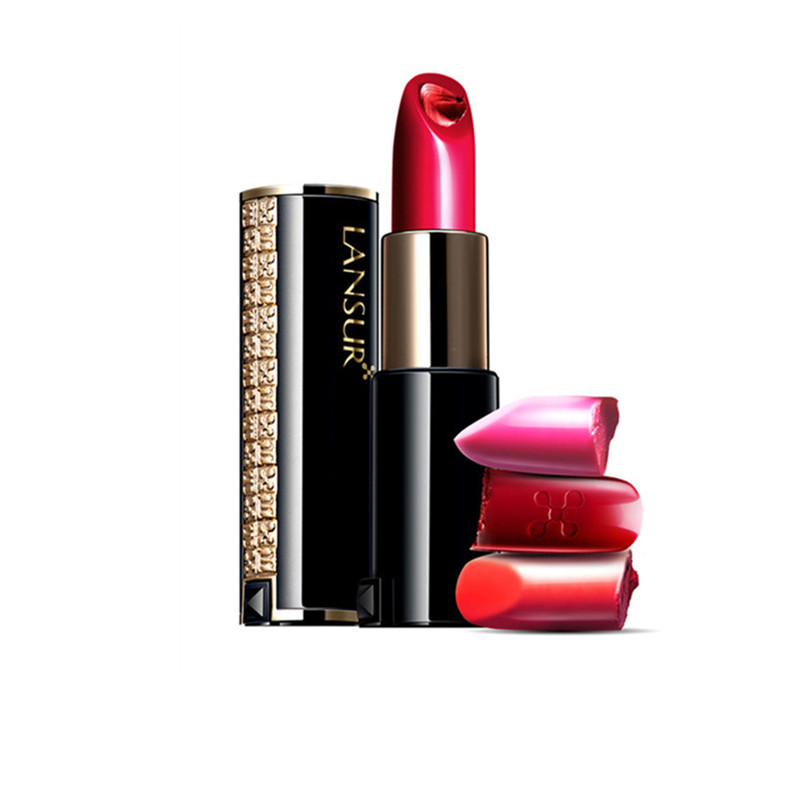 兰瑟真丝派丝柔锁色唇膏真丝π口红滋润豆沙色南瓜色姨妈色12色选