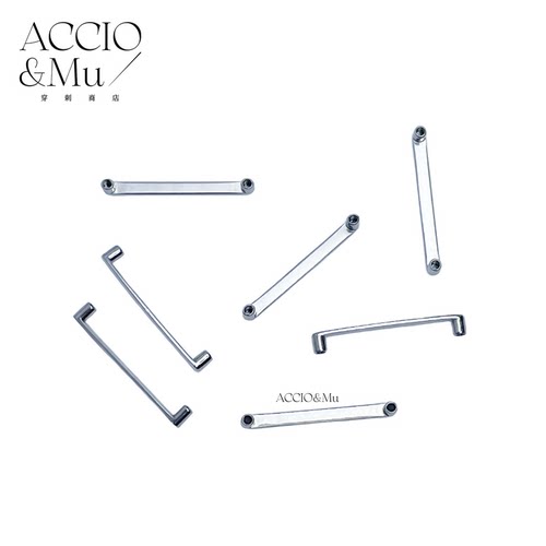 ACCIO&Mu医用f136植入级钛合金直角埋钉底座1.2牙口14g穿刺饰品