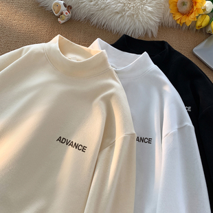 左西正男童德绒打底衫加绒加厚秋冬款半高领卫衣高级感长袖t恤内