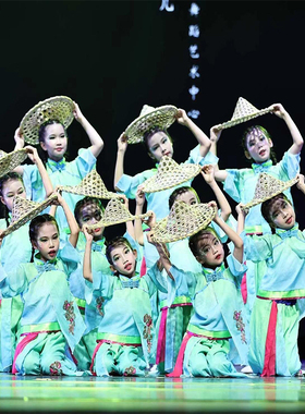 青青竹儿舞蹈演出服装渔梦渔阳表演服古典中国风唯舞独尊斗笠道具