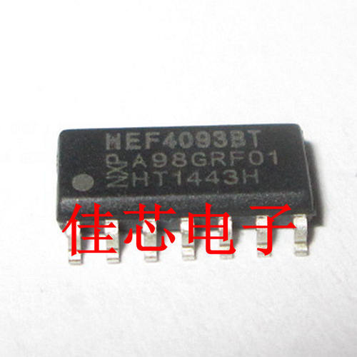 HEF4093BT 四路2输入与非施密特触发器全新原装进口