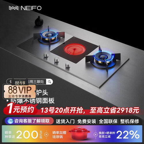 NEIFO/内芙进口气电两用燃气灶