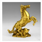 纯铜马上封侯摆件马上有钱马上发财办公室招财马摆件客厅装 饰礼品