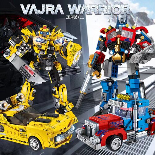 黄蜂擎天机器人儿童积木益智玩具