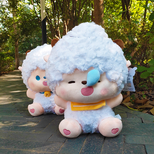 原点绒创正版喜羊羊玩偶懒羊羊公仔小灰灰太狼抱枕儿童男女孩礼物